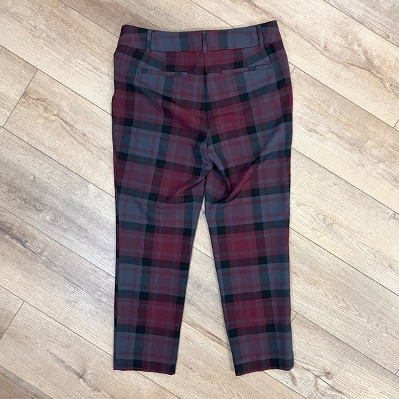 LOFT Modern Skinny Ankle Plaid Pants Size 8P - Picture 3 of 9